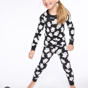 Hanna Andersson Black and White Ghost Pajamas Set Size 8